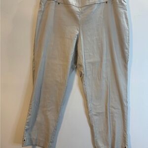 Cato Light Gray Capris